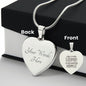 Mom - Heart Pendant - Where ever Mom is
