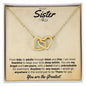 Sister - Interlocking Hearts - There for you - Peach