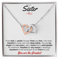 Sister - Interlocking Hearts - There for you - White