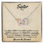 Sister - Interlocking Hearts - There for you - Peach