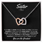 Sister - Interlocking Hearts - There for you - Black