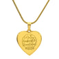 Mom - Heart Pendant - Make life Beautiful