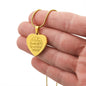 Mom - Heart Pendant - Make life Beautiful