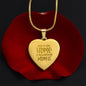 Mom - Heart Pendant - Where ever Mom is