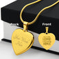 Mom - Heart Pendant - Where ever Mom is