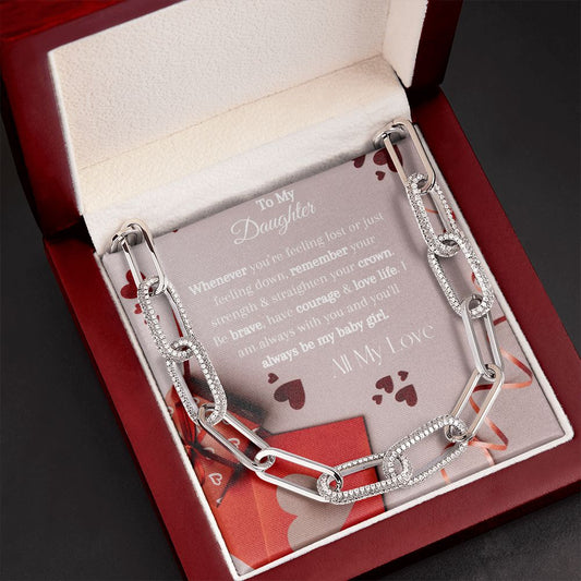 To My Daughter - Forever Linked Necklace