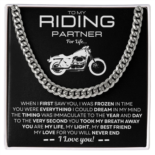 Riding Partner - Black - Cuban Link