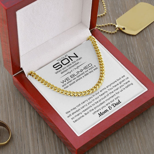 To our Son - Cuban Link
