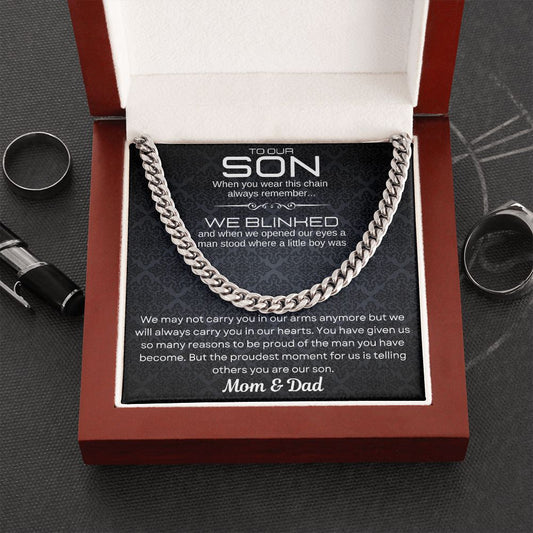 To Our Son - Cuban Link