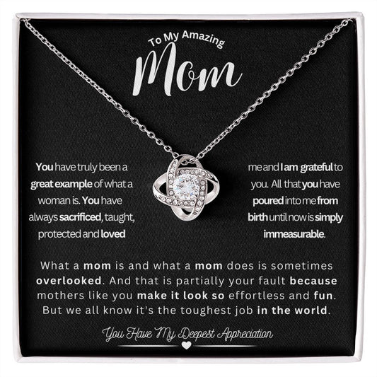 Mom - Love Knot Necklace