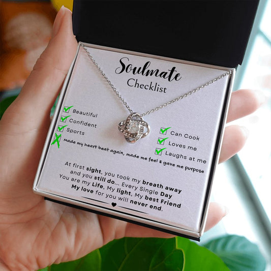Soulmate - Love Knot Necklace - Check List