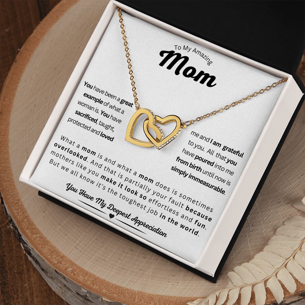 Mom - Interlocking Hearts