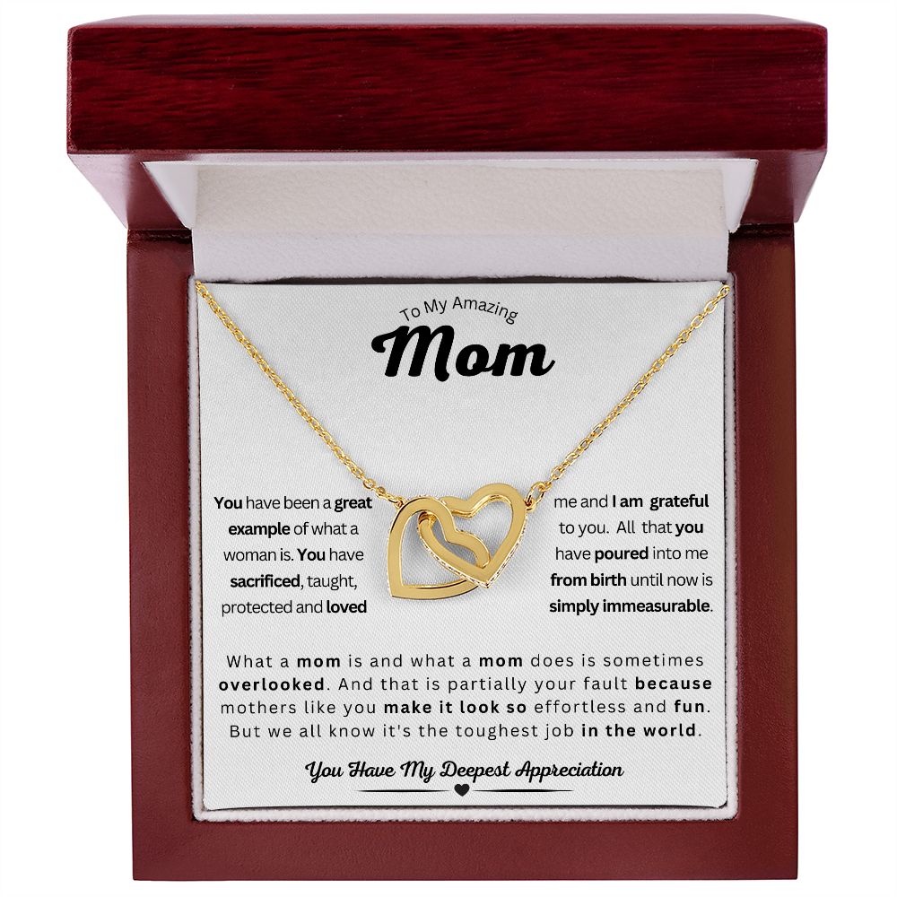 Mom - Interlocking Hearts