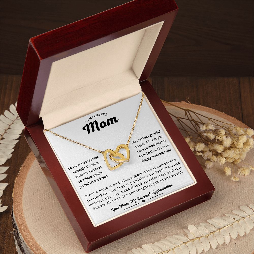 Mom - Interlocking Hearts