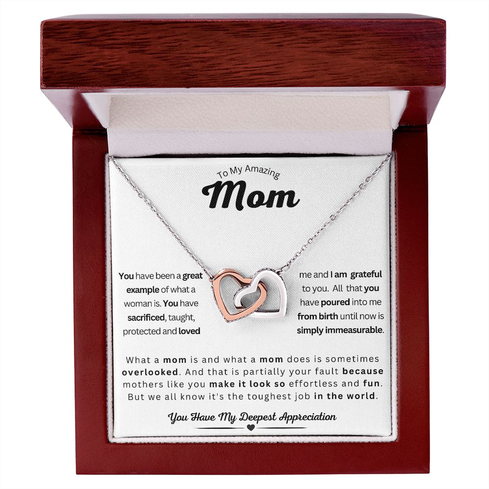 Mom - Interlocking Hearts