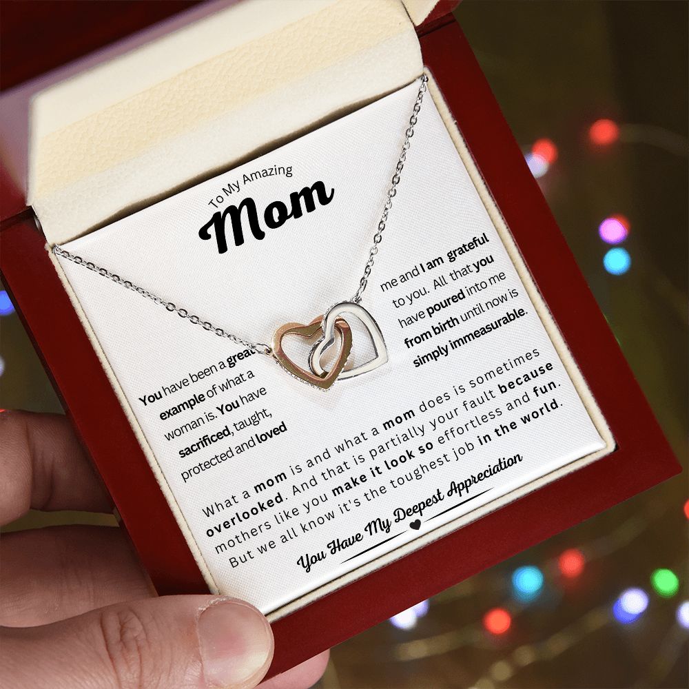 Mom - Interlocking Hearts