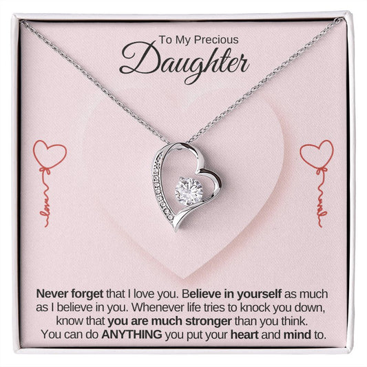 Daughter - Forever Love - Pink Heart